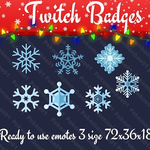 Snowflake Twitch Badges
