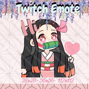 Cute Chibi Demon Twitch Hi Emote