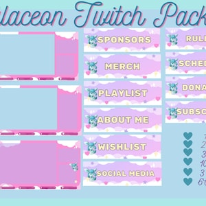 Cute Glaceon Twitch pack