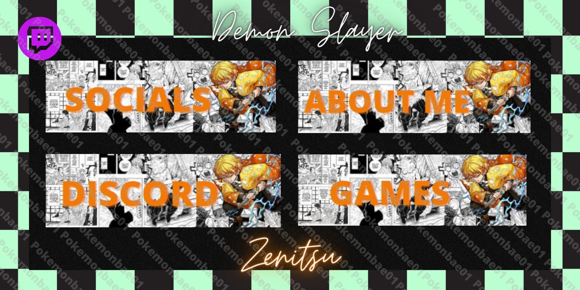 Anime Twitch Panels - Etsy
