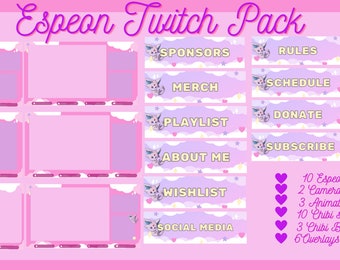 Pacote Espeon Twitch