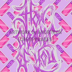 Illustrazione digitale pastello Goth. Illustrazione digitale. Pastel Goth. Goth. Death Metal Font.