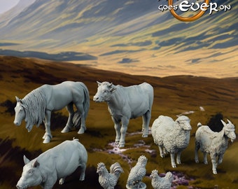 Farm Animals (28mm Miniatures)