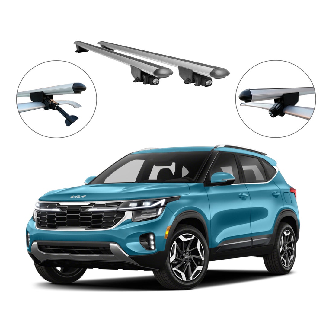 Fits Kia Seltos Aluminum Alloy Roof Rack Cross Bars Luggage Etsy