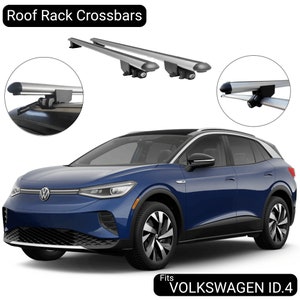 2PCS Fits for VW T-ROC 2017-2024 Aluminum Cross Bar Roof Rack Cargo Carrier