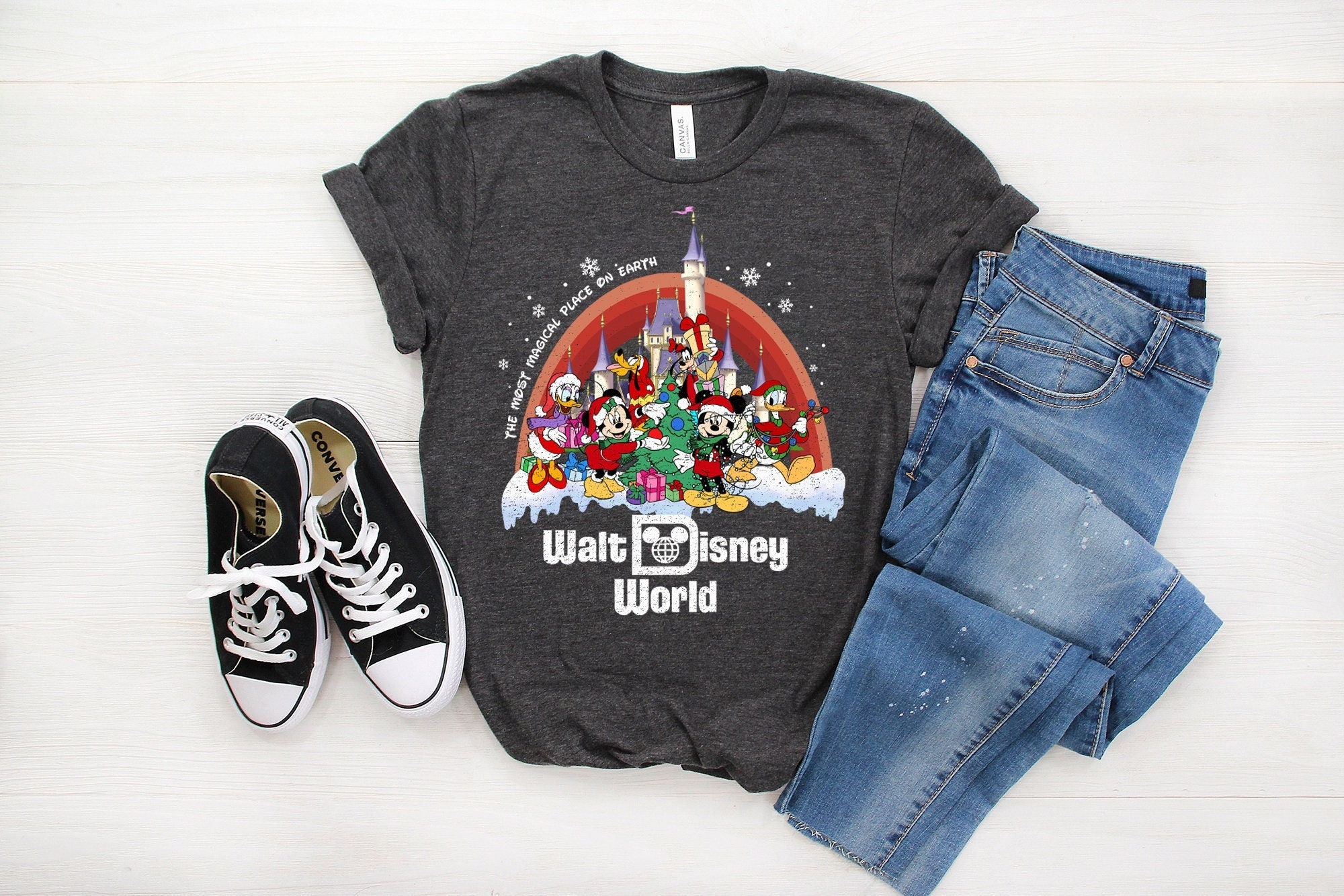 Discover Vintage Walt Disney World Christmas Shirt