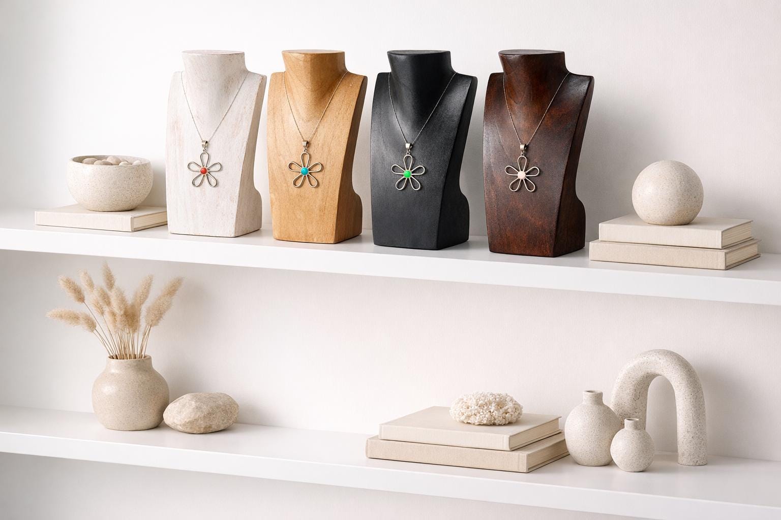 Présentoir De Bijoux De Vitrine De Buste Pour Collier Pendentif Bijoux Style Vie Maquette Accessoires Mode 29305088