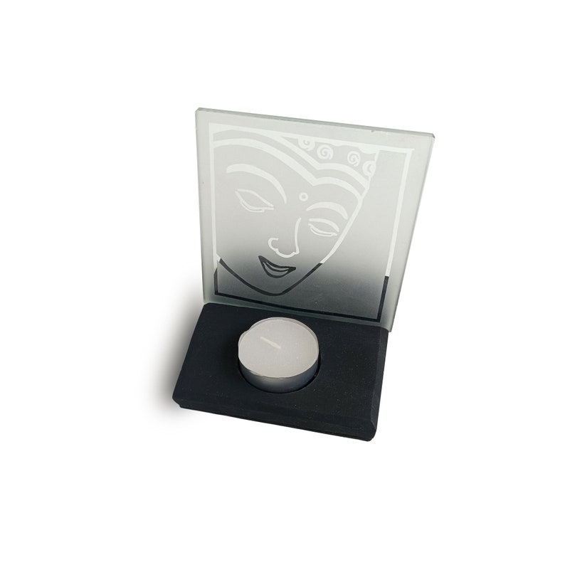 Buddha Head Candle Holder image 1