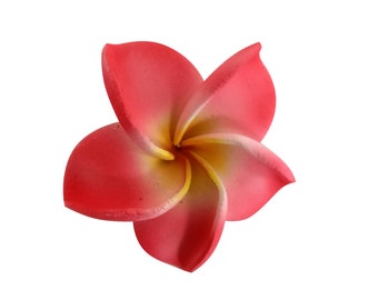 Fleur de Frangipanier 8 cm en mousse