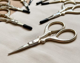 Embroidery Scissors | White Gold | Sewing Scissors | Embroidery Accessories |