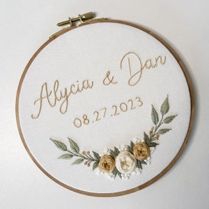 Personalized Wedding Embroidery Pattern | PDF Pattern + Step by Step ...