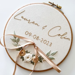 Personalized Wedding Embroidery Pattern | PDF Pattern + Step by Step ...