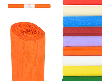 Krepppapier Set 5 Rollen Floristenkrepp 50cmx250cm Bastelpapier Bastelkrepp Bunt