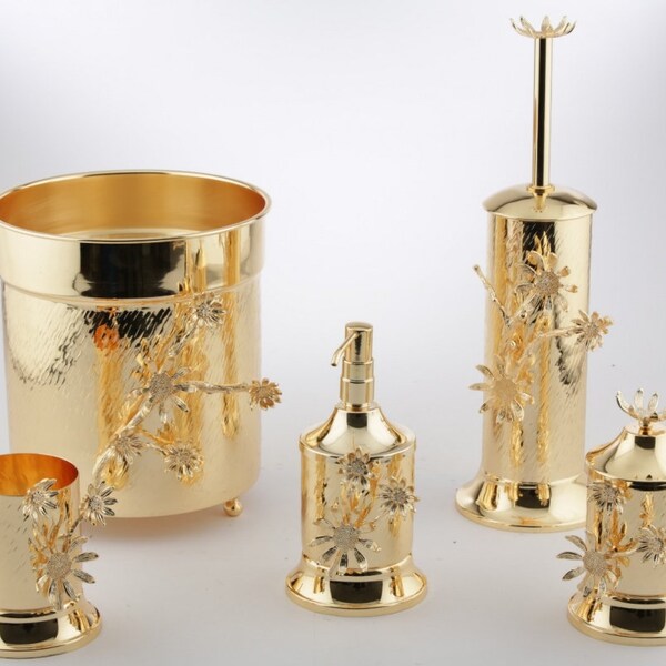 Gold Bathroom Accessories - Etsy
