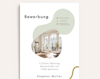 Wohnungsbewerbung Anschreiben Single Bewerbungsvorlage Deutsch Word Vorlage Bewerbung Wohnung Anschreiben modern Mieterselbstauskunft Pages