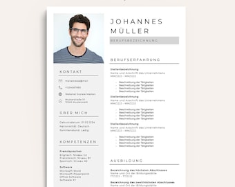 Lebenslauf Bewerbungsvorlagen Bewerbungsvorlagen Deutsch Word Lebenslauf Vorlage deutsch CV Bewerbungsunterlagen Vorlage Lebenslauf Design