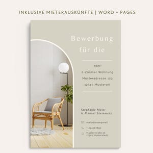 Wohnungsbewerbung Paar Bewerbungsvorlage Deutsch Word Bewerbungsvorlage Pages Wohnungsbewerbung Vorlage Design Hauskauf Bewerbung kreativ
