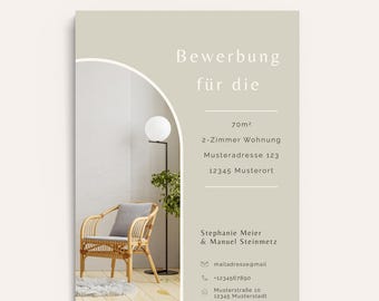 Wohnungsbewerbung Paar Bewerbungsvorlage Deutsch Word Bewerbungsvorlage Pages Wohnungsbewerbung Vorlage Design Hauskauf Bewerbung kreativ