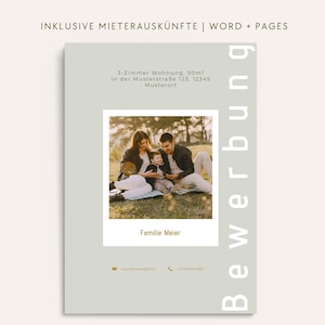 Wohnungsbewerbung Familie Bewerbungsvorlage Deutsch Word Vorlage Bewerbung Wohnung Haus Anschreiben kreativ Mieterselbstauskunft Vorlage WG