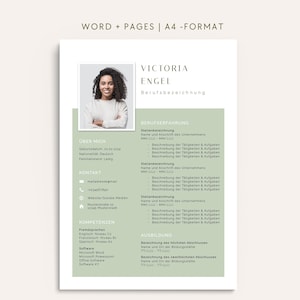 Bewerbungsvorlage Word Lebenslauf Vorlage Deutsch Bewerbungsvorlage Grün Vorlage Lebenslauf modern Bewerbungsvorlage Pages Lebenslauf Design