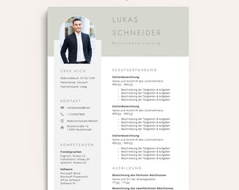 Bewerbungsvorlagen Word Lebenslauf Vorlage Deutsch Bewerbungsvorlage modern Bewerbungsmappe Resume template cv Bewerbungsvorlage Pages