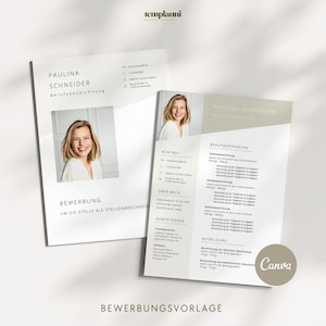 Bewerbungsvorlagen Deutsch Canva Lebenslauf Vorlage Bewerbung Lebenslauf tabellarisch Anschreiben Bewerbung Vorlage Canva cv template modern
