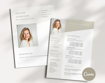 Bewerbungsvorlagen Deutsch Canva Lebenslauf Vorlage Bewerbung Lebenslauf tabellarisch Anschreiben Bewerbung Vorlage Canva cv template modern