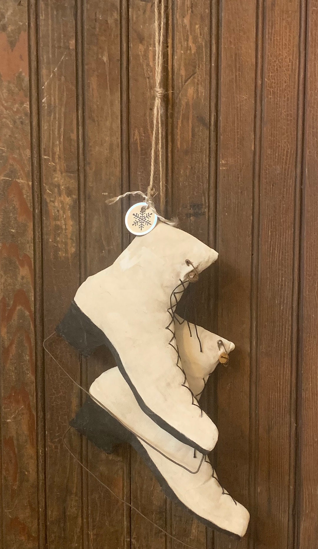 Primitive Ice Skates Door/wall Hanger Etsy