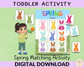 Toddler Activity, Sorting & Matching Game, Homeschool Spring Sorting, Montessori Learning Life Cycles, Preschool Printable, Educational Card