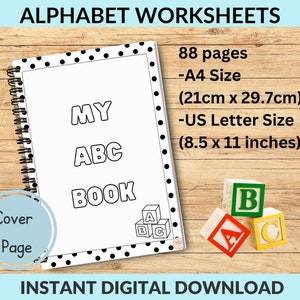 Alphabet Printables | Letter Sounds Worksheets for Pre-Schooler and Kindergarten | Kids Printables and Coloring | Letters Practice | Phonics