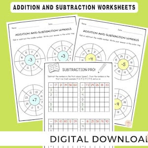 Addition Subtraction Worksheets, 2nd Grade Printables, Home School Maths Revision Printables, Maths Worksheets PDF download for 2nd Grade