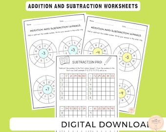 Addition Subtraction Worksheets, 2nd Grade Printables, Home School Maths Revision Printables, Maths Worksheets PDF download for 2nd Grade