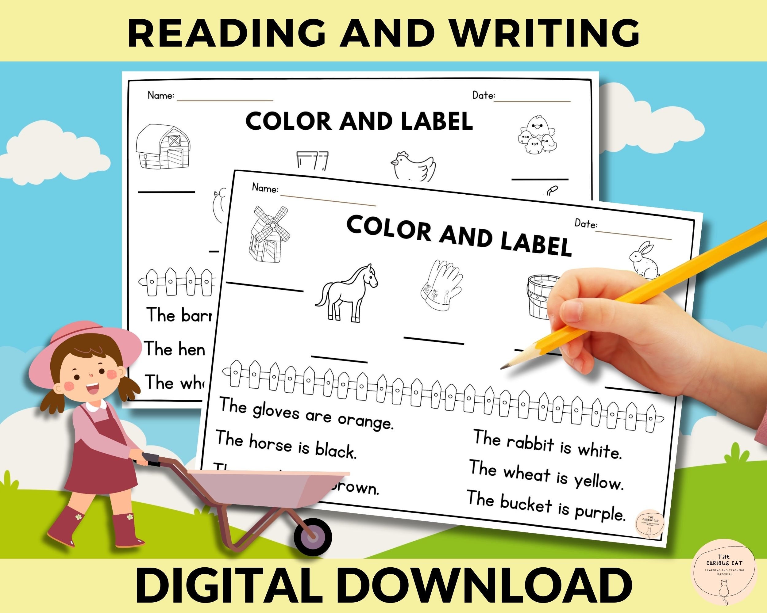 Reading, Spelling and Writing Printables, Worksheets for 1st and 2nd ...