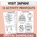 Japan Worksheets, Learning & Travel Printable for Children; Kids ...