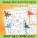 Kindergarten Printable, A Safari Trip Pack for Young Explorers, A ...