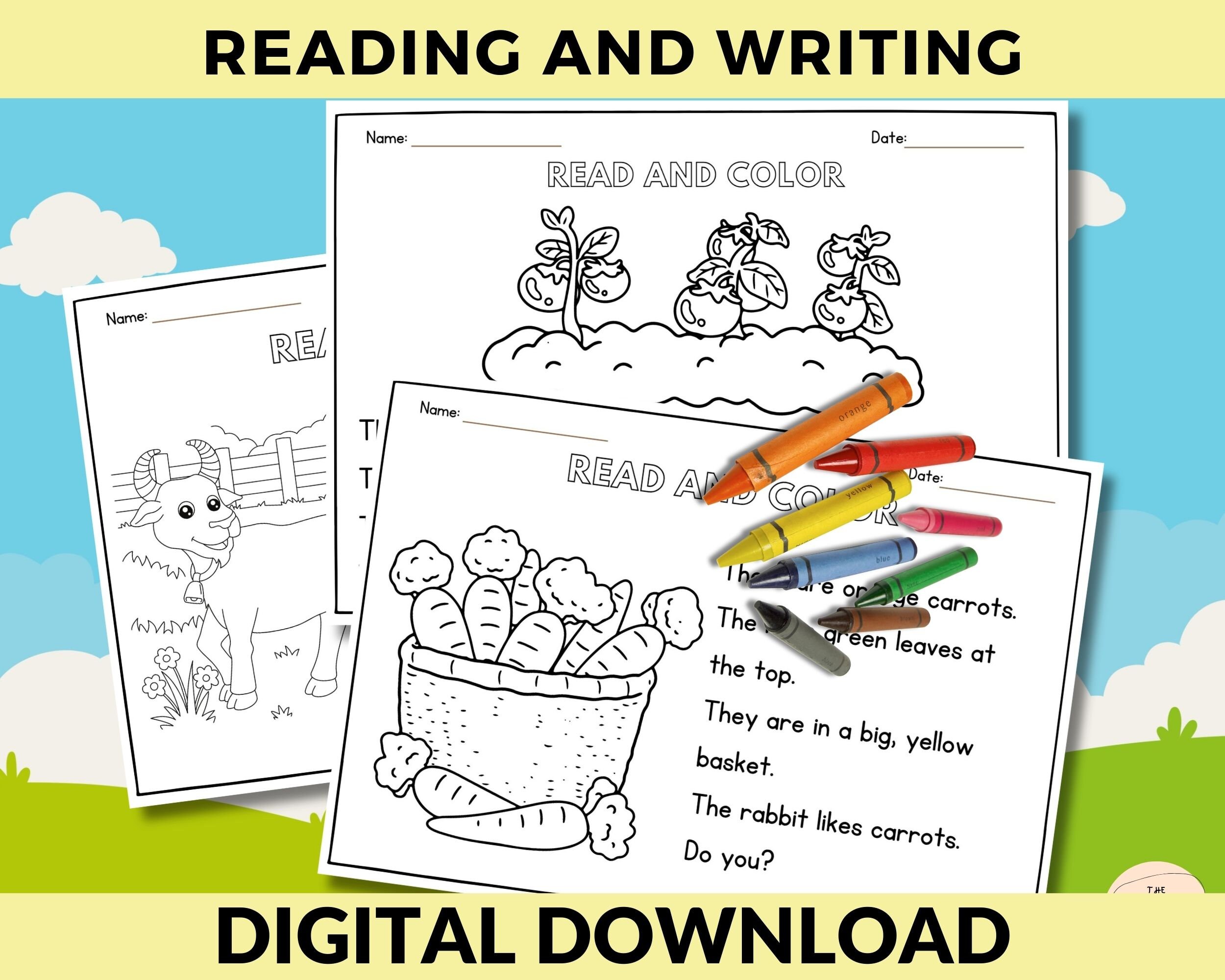 Reading, Spelling and Writing Printables, Worksheets for 1st and 2nd ...