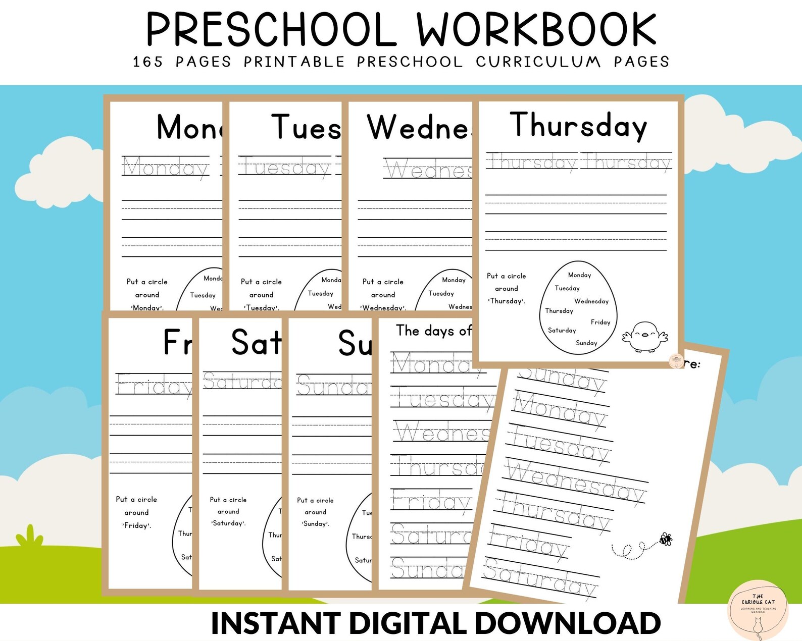 Kindergarten Workbook | Preschool Printable | Homeschool Worksheets ...