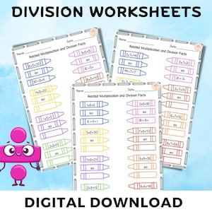 Maths Printable | Division Practice Worksheets | 2nd and 3rd Grade ...