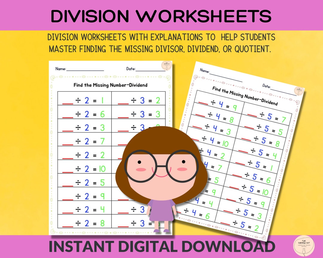 Division Pack for Beginners, Teacher-made Maths Worksheets for 3rd ...