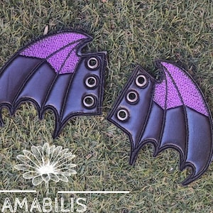 Gothic Bat Shoe Wings