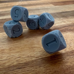 Set de 6 dados para juegos de mesa o de rol