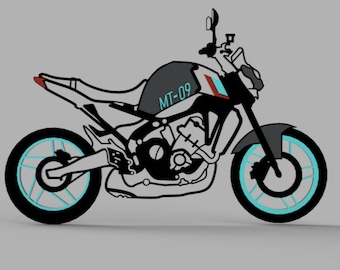 Décoration moto Mt-09