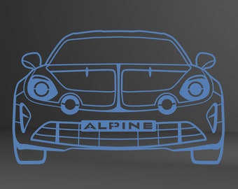 Décoration Alpine A110 - Nouvelle génération