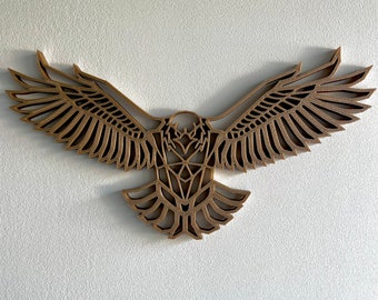 Geometric eagle decoration