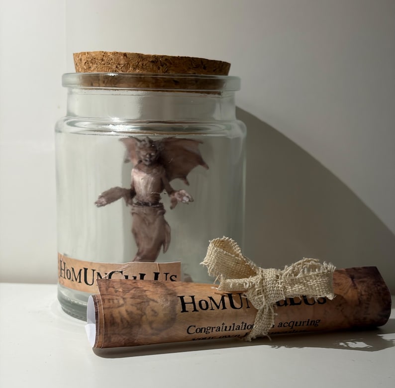 Mystical Homunculus in Jar (inspired by Small Prophets and Paracelsus ...