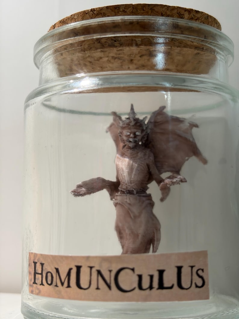 Mystical Homunculus in Jar (inspired by Small Prophets and Paracelsus ...