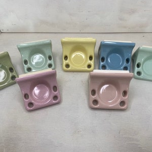 Vintage Ceramic / Porcelain Wall Mounted Tumbler. Toothbrush holder/cup holder. Multiple colors to choose from, Fast Shipping