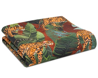 Exotic Print Travel Yoga Mat: Lightweight Foldable Eco Suede