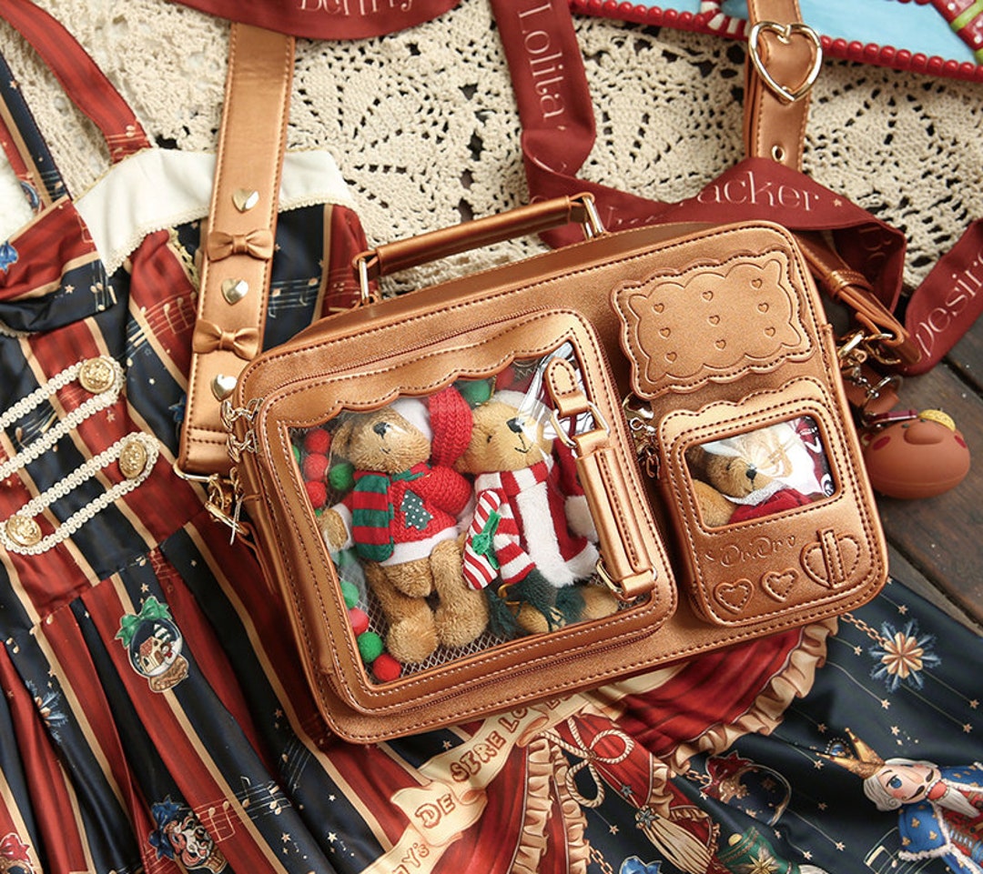 Leather Ita Bag Clear Window With Insert, Ita Backpack to Display Pins