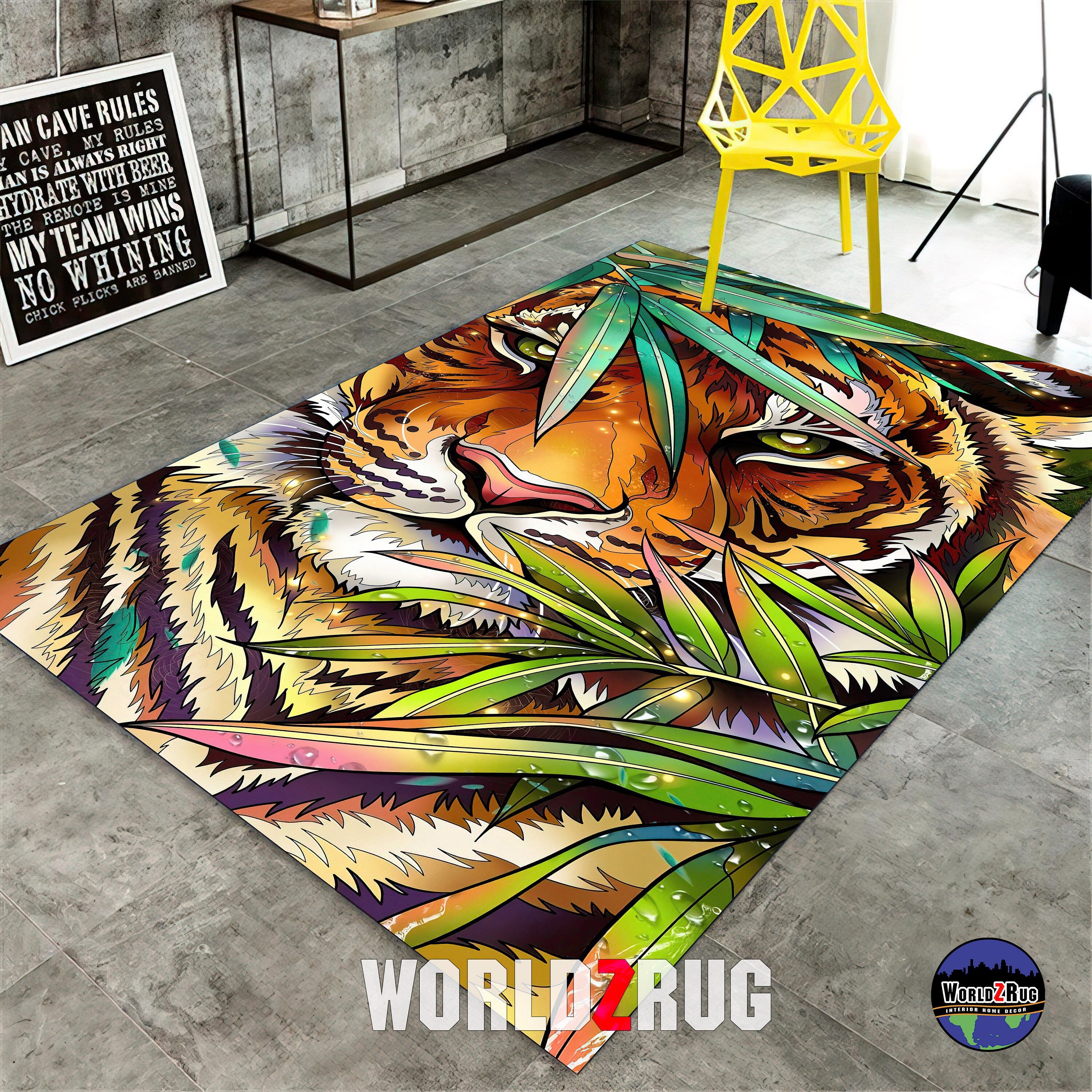Tiger Rug - Etsy Canada